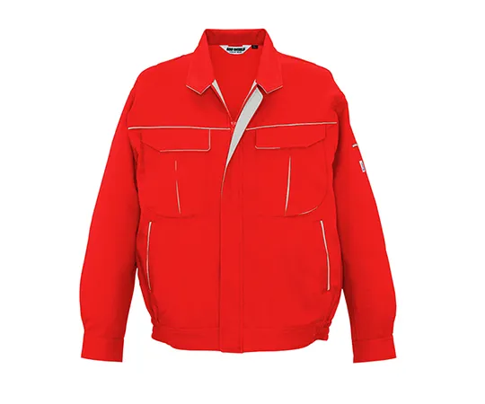 63-1785-76　Long Sleeve Jacket Red x Silver Gray　2627-46-S