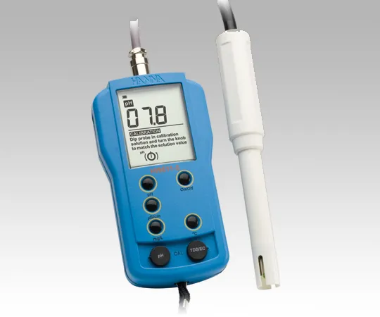 1-3538-01-20　［Discontinued］pH Meter Main Unit (Blue) With Calibration Certificate　HI9811-5N
