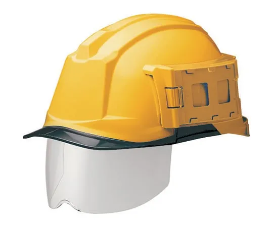 67-3138-10　PC Helmet (Alpha Liner/Vent/Clear Visor/ID Case/Wide Shield Surface) Yellow/Smoke　SC-19PCLS-IDRA3-YS