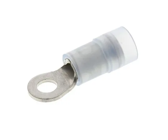63-4750-49　RS PRO Insulated Crimp Ring Terminal, 4mm² to 6mm², 12AWG to 10AWG, M3 (#6) Stud Size Nylon, Blue　267-3795