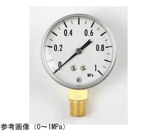 65-4316-80　Small Pressure Gauge (50Φ) 0.1 MPa　GK20-271