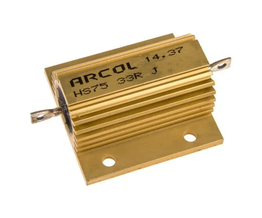 63-4758-69　Arcol HS75 Series Aluminium Ho***d Axial Wire Wound Panel Mount Resistor, 33Ω ±5% 75W　HS75 33R J