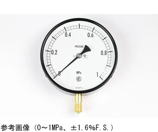 65-4289-87-20　Normal Pressure Gauge (Φ150) Vertical A Frame with 0.05 MPa with Inspection Certificate　AG10-131