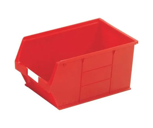 63-4818-43　RS Red Plastic Stackable Storage Bin, 181mm x 205mm x 350mm　484-4129