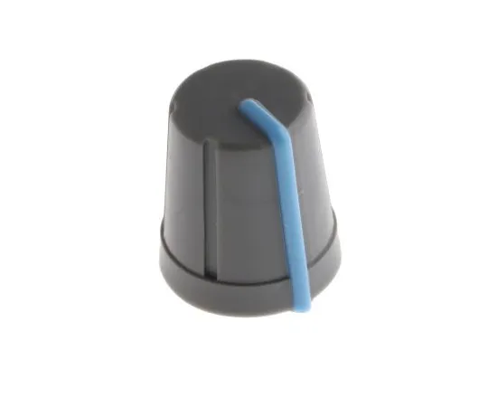63-4805-54　RS PRO Potentiometer Knob, Push-On Type, 13mm Knob Diameter, Grey, D Shaped Shaft Type, 6mm Shaft　467-5973