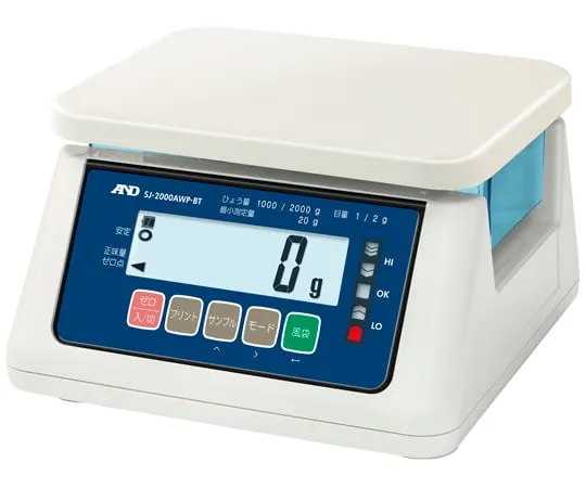 65-2344-46　Proof of Transaction Dust Control Waterproofing Digital Scale Wireless Communications Model 2000g A1 SJ-AWP-BT Series　SJ-2000AWP-BT-A1