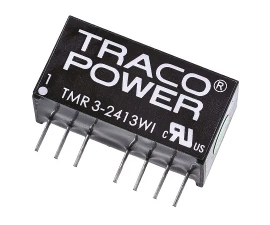 63-4929-85　TRACOPOWER TMR 3WI 3W Isolated DC-DC Converter Through Hole, Voltage in 9 → 36 V dc, Voltage out 15V dc　TMR 3-2413WI