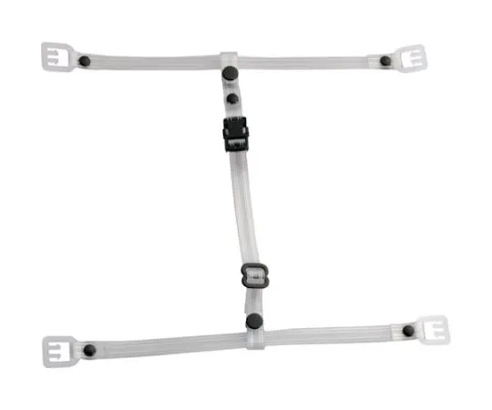 67-6865-55　Chinstrap for Helmet, Made of Transparent Vinyl, Clear　TE-1
