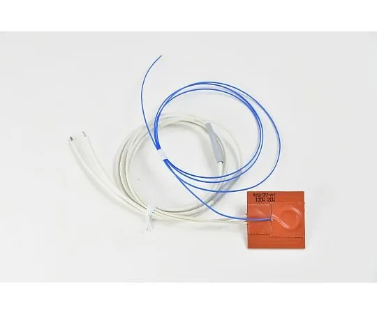 64-3423-14　Silicon Rubber Heater [Thermocouple 5m, Lead wire extension 5m] 100V 20W 50mm x 50mm　SR100-20-50-50-K5