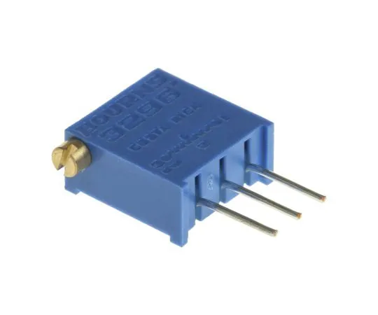 63-4850-59　1kΩ Through Hole Trimmer Potentiometer 0.5W Side Adjust Bourns 3296 Series　3296X-1-102LF