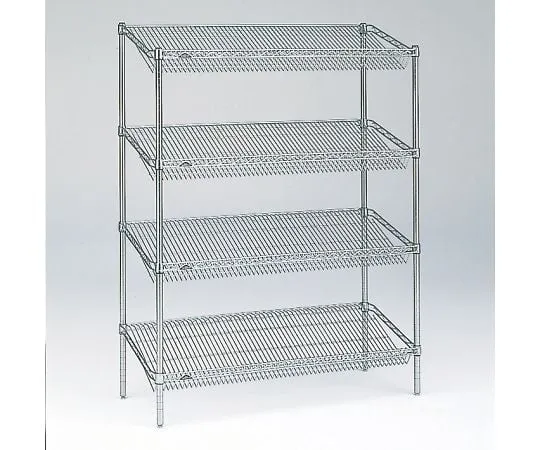 64-3502-11　Slanted Erecta Shelf W 1518 x D 460 x H 1892mm (P) with DB 4 stages　ST1520STP1900W4