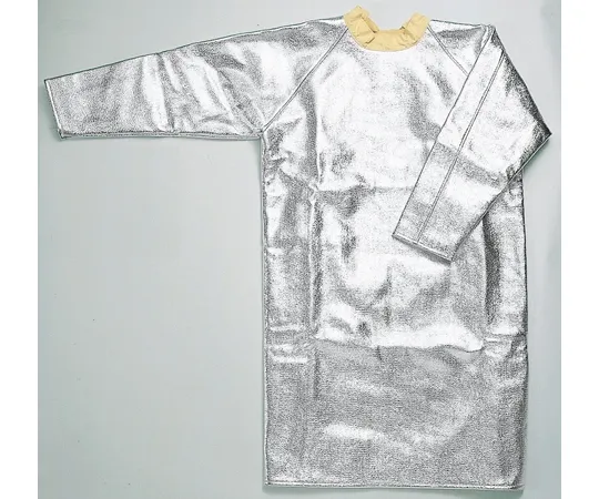 64-9331-85　Carmaron ® With Sleeves Aluminum Deposition Heat-Resistant Apron Length 102 x Sleeve Length 73 x Hem Circumference 104 cm　RMA22