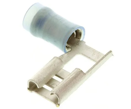 63-4799-72　TE Connectivity PIDG FASTON .250 Series Insulated Crimp Flag Terminal, 1.2mm² to 2mm², 16AWG to 14AWG, Blue, Tin Plated　156666-1