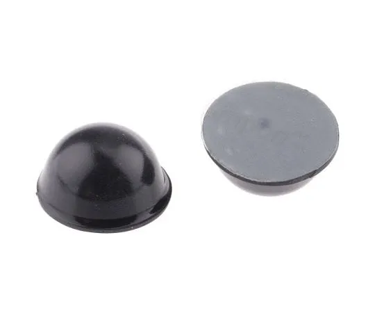 63-4664-51　Bampon Cushioning Product Round Hemisphere Black Height 9.7 mm　SJ5017BLACK