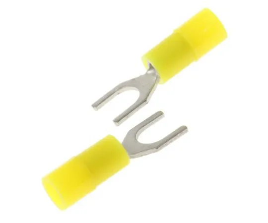 63-4742-02　RS PRO Insulated Crimp Spade Connector, 0.2mm² to 0.5mm², 26AWG to 22AWG, M3 Stud Size Nylon, Yellow　239-4177