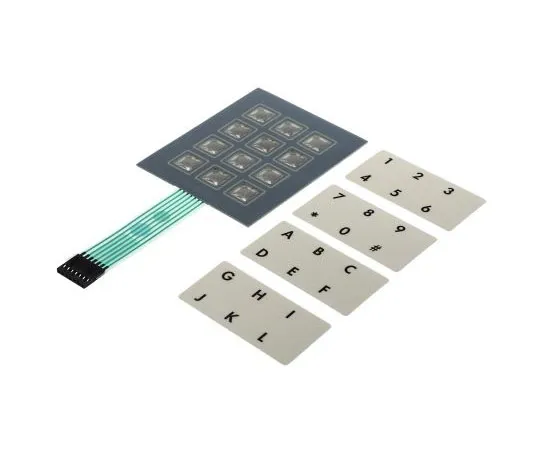 63-4733-23　Apem IP65 12 Key Keypad　CCM12TR