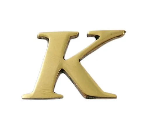 61-7430-61　Brass Gold Characters Large Characters K　QL20-K
