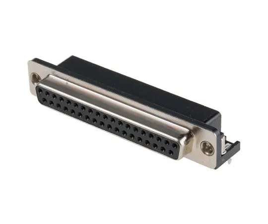 63-4742-13　RS Pro 37 Way Right Angle Through Hole PCB D-sub Connector Socket, 2.77mm Pitch, with 4-40 UNC, Threaded Insert　239-5928