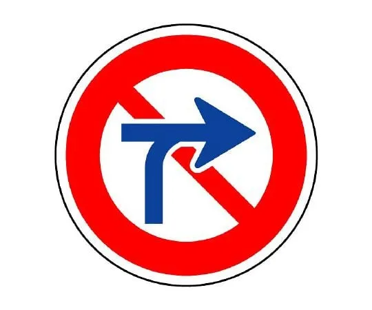 62-6119-91　Road Signs (Premises) Regulatory Signs (313) No Turn　894-11