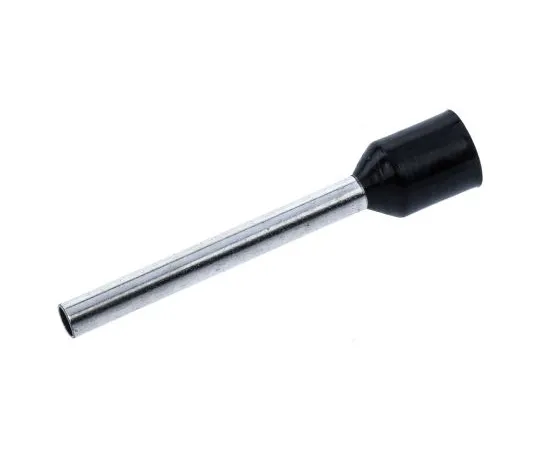63-4745-53　RS PRO Insulated Crimp Bootlace Ferrule, 18mm Pin Length, 2mm Pin Diameter, 1.5mm² Wire Size, Black　250-3444