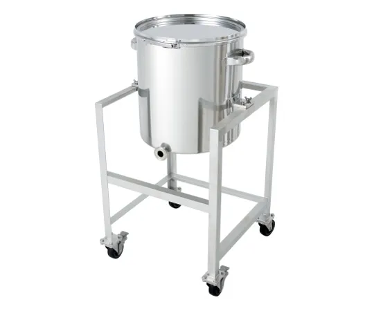 62-8610-62　Single-tapered Stainless Steel Airtight Container (Band Type) with Stand 35L　KTT-CTL-ASC-36