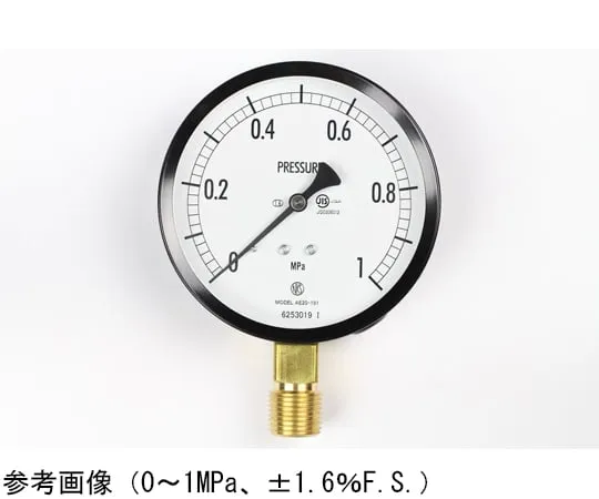 65-4286-51　Normal Pressure Gauge (Φ100) Vertical A Frame 0.16 MPa　AE20-191