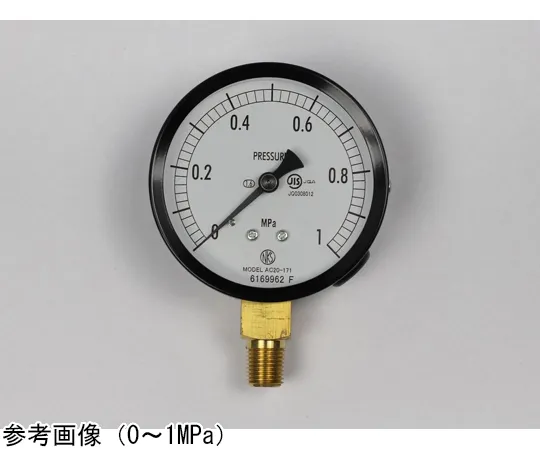 65-4277-71　Normal Pressure Gauge (Φ75) Vertical A Frame 0.16 MPa　AC20-171