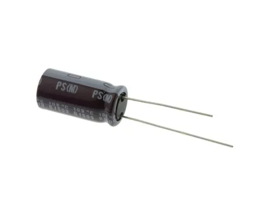 63-4845-80　Nichicon 470μF 35V dc Aluminium Electrolytic Capacitor, Through Hole 10 (Dia.) x 20mm +105°C 10mm 5mm　UPS1V471MPD