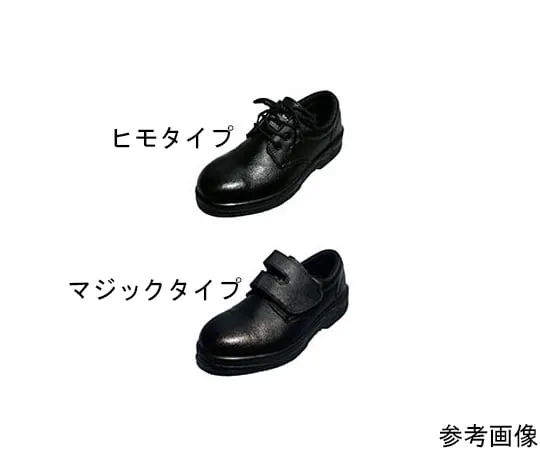 64-6542-46　Imported Synthetic Leather Shoes (Shoelaces) Black 23 cm　A350H