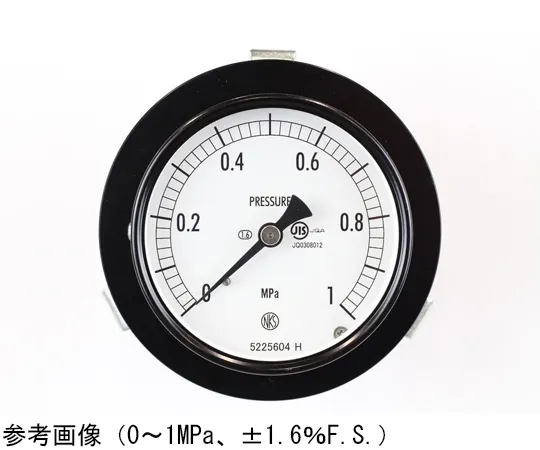 65-4273-06　Normal Pressure Gauge (Φ75) Embedded D Frame (Mounting Bracket) 0.1 MPa　AC15-121