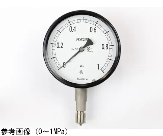 65-4298-91-20　Sealed Pressure Gauge (100Φ) Vertical A-Frame for Heat Resistance and Vibration Resistance with 0.16 MPa Inspection Certificate　BE10-133