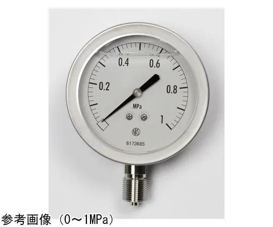 65-4324-05　Pressure Gauge with Glycerin (75Φ) 0.16 MPa　GV51-133