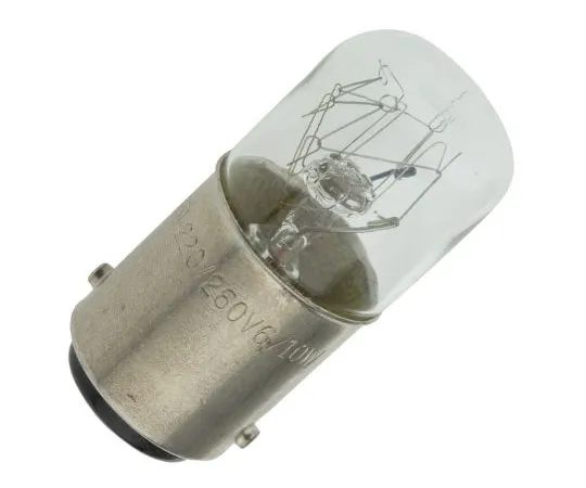 63-4772-07　BA15d Indicator Light, Clear, 220 → 260 V, 38 mA, 3000h　360-7496