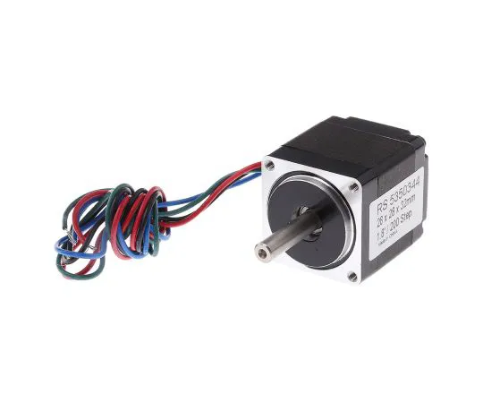 63-4860-49　RS Pro Hybrid, Permanent Magnet Stepper Motor 1.8°, 60mNm, 3.8 V, 670 mA, 4 Wires　535-0344