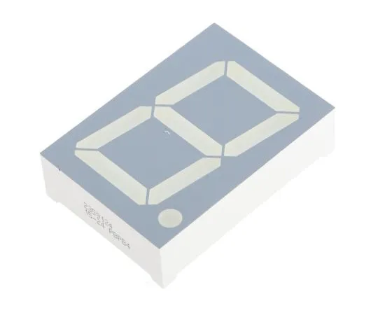 63-4740-57　SBA15-11EGWA Kingbright 7-Segment LED Display, CA Green, Red 16000 μcd, 24000 μcd RH DP 38mm　SBA15-11EGWA