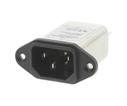 63-4798-85　Male C14 IEC Filter Panel Mount,Faston,Rated At 6A,250 V ac Operating Frequency 0 → 400Hz　FN9222B-6-06