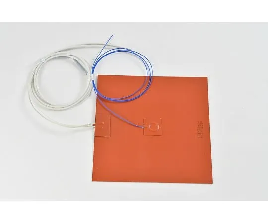 64-3425-49　Silicon Rubber Heater [With Double-sided Tape, Thermocouple 10m, Lead Wire Extension 10m] 100V 320W 200mm x 200mm　SR100-320-200-200-P-K10