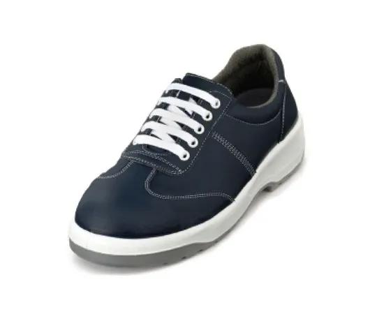 64-6536-92　Urethane 2-Layer Synthetic Leather Sneakers (Shoelaces) Navy Blue 23.5 cm　AN3051B
