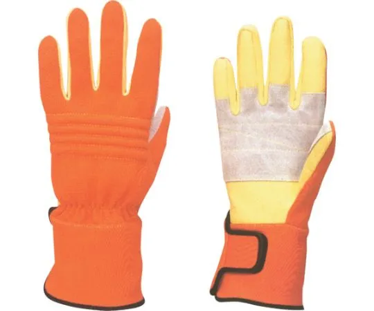 64-6745-97　KC-30 Fire Service Ceramic Leather Gloves Orange LL　KC30-OLL