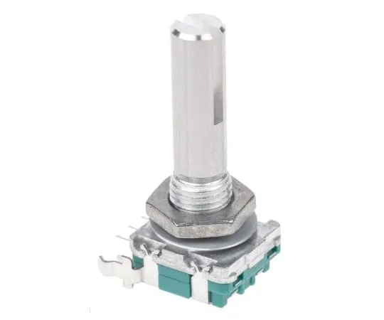 63-4749-03　Alps Alpine 15 Pulse Incremental Mechanical Rotary Encoder Slot Shaft, Through Hole　EC11B152420G