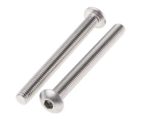 63-4757-97　RS Pro M5 x 50mm Hex Socket Button Screw Plain Stainless Steel　304-4744