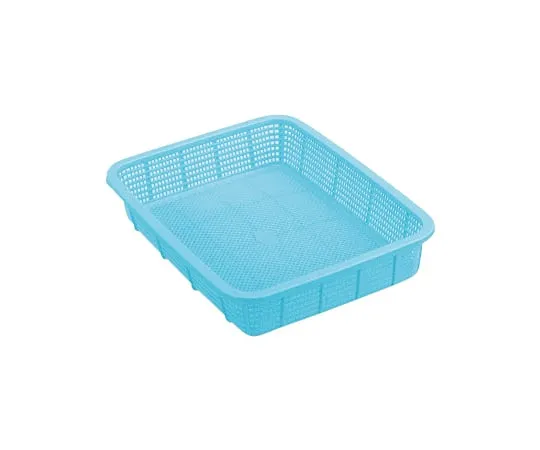 65-8994-25　Square Basket, Shallow Type, Small Blue, 30 pcs　K543B2