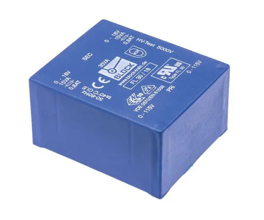 63-4724-96　18V ac 2 Output Through Hole PCB Transformer, 30VA　FL 30/18