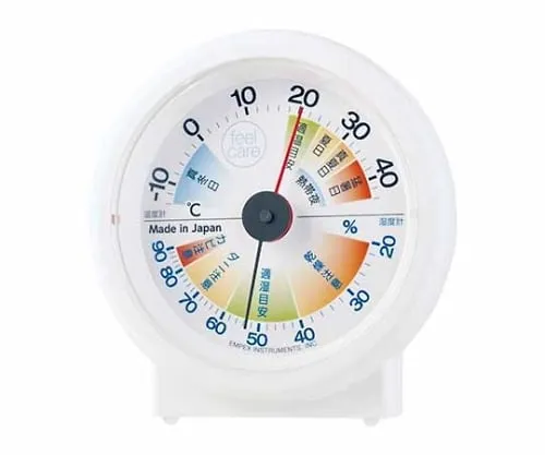 61-6865-56　Thermo-Hygrometer (With Living Management Chart) 93 x 89 x 35mm 80G (Blister Pack)　TM-2411