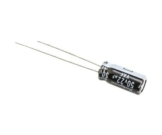 63-4736-64　Rubycon 22μF 50V dc Aluminium Electrolytic Capacitor, Through Hole 5 (Dia.) x 11mm +105°C 5mm 2mm　50YXF22M5X11