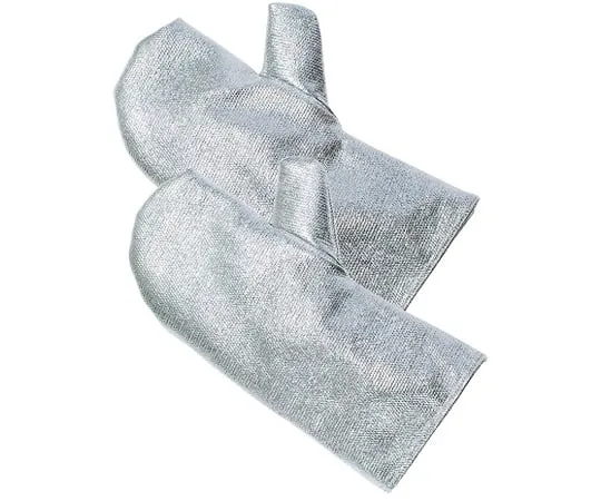 64-9331-81　Carmaron ® Aluminum Deposition Heat Resistant Gloves (2 Finger Mittens) 35 cm　RGM47