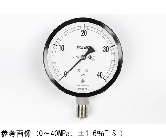 65-4284-58　Normal Pressure Gauge (Φ100) Vertical A Frame for Vibration Resistance 40 MPa　AE20-133