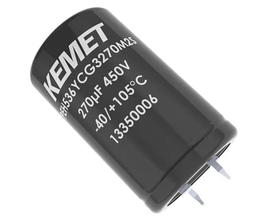 63-4793-56　KEMET 10000μF 35V dc Aluminium Electrolytic Capacitor, Snap-In 30 x 40mm +105°C 30mm 40mm　PEH536JCE5100M3