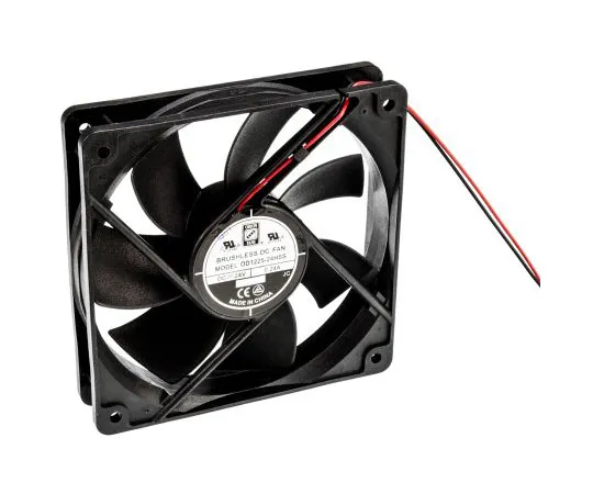 63-4933-46　RS PRO Axial Fan, 120 x 120 x 25mm, 85cfm, 5.8W, 24 V dc　668-8858