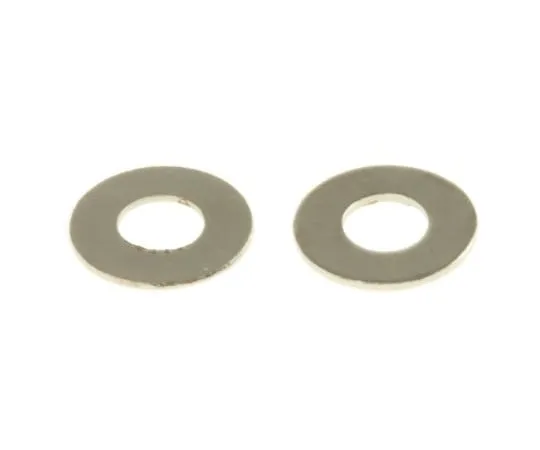 63-4816-71　Nickel Plated Brass Plain Washer, 0.3mm Thickness, M2　483-0619